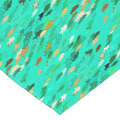 School of Fish, Aqua, Green and Gold Korte Tafelloper (Hoek)