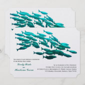 School of Fish katholieke bruiloft Kaart (Voorkant / Achterkant)