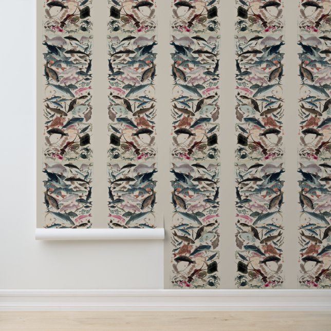 School of Fish Multi Color  Behang (Applicatie)