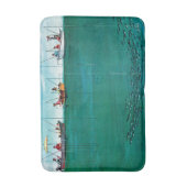 School of Fish Onder Lines van Thornton Utz Badmat (Voorkant Verticaal)