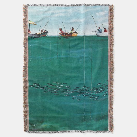 School of Fish Onder Lines van Thornton Utz Deken (Voorkant Verticaal)