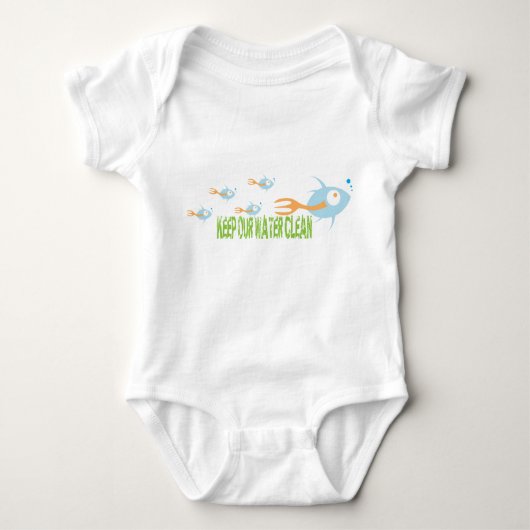 School of Fish Organic Planet Kind Shirten Romper (Voorkant)