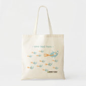 School of Fish Organic Planet Reused Canvas Bags Tote Bag (Voorkant)