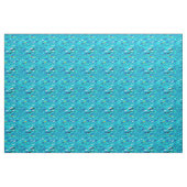 School of Fish, Turquoise, Blue en Aqua Stof (Yard (91,4 cm))