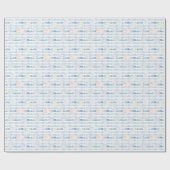 School of Fish under the Zee White Birthday Cadeaupapier (Vlak)