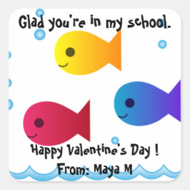School of Fish Valentijn Sticker