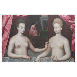 School of Fontainebleau - Gabrielle d'Estrees Stof