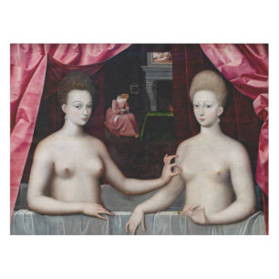School of Fontainebleau - Gabrielle d'Estrees Tafelkleed