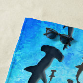 School of Hammerhead Sharks in Silhouette Strandlaken (In situ)