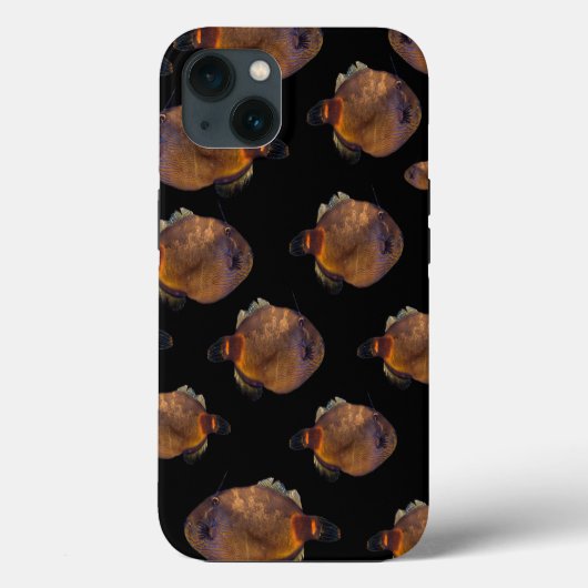 School of Leather Jacket Fish, iPhone 13 Hoesje (Achterkant)