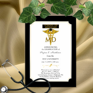 School of Medicine Doctor Afstuderen I voor arts Magnetische Uitnodiging