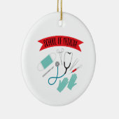 School of Medicine Keramisch Ornament (Rechts)