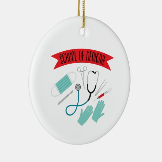 School of Medicine Keramisch Ornament (Rechts)