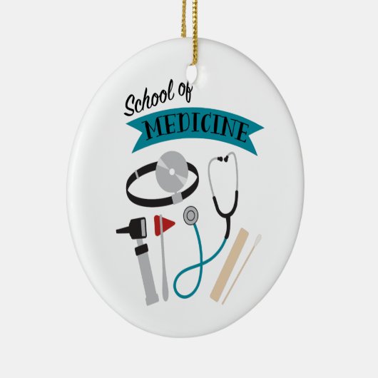School of Medicine Keramisch Ornament (Rechts)