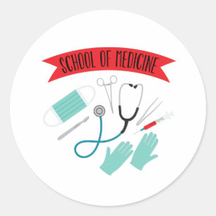 School of Medicine Ronde Sticker