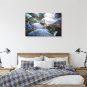 School of Piranhas (Pygocentrus nattereri) Canvas Afdruk (Insitu (Slaapkamer))