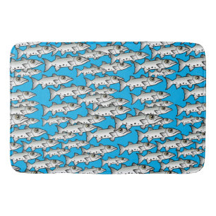 School of Scubadorable Great Barracuda Badmat