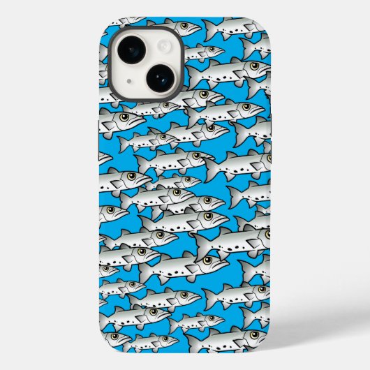 School of Scubadorable Great Barracuda Case-Mate iPhone Case (Achterkant)