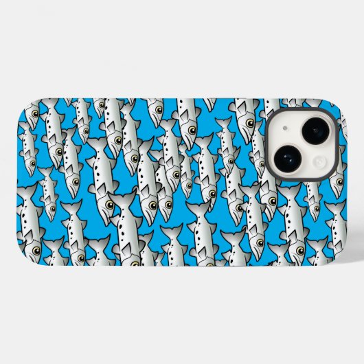 School of Scubadorable Great Barracuda Case-Mate iPhone Case (Achterkant (horizontaal))