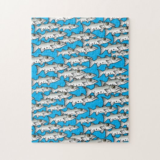 School of Scubadorable Great Barracuda Legpuzzel (Verticaal)