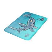 School of Sharks Bath Mat (Gekanteld)