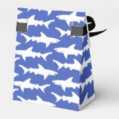 School of Sharks Funny Blue and White Bedankdoosjes (Achterkant)