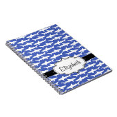 School of Sharks Funny Blue and White Notitieboek (Rechterzijde)
