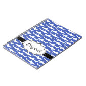 School of Sharks Funny Blue and White Notitieboek (Linkerzijde)