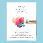 School of Studio Art Show Promotionele Flyer<br><div class="desc">Eenvoudig aan te passen deze eenvoudige en klassieke kunst show flyer. Gebruik voor uw privé kunststudio of uw basisschool,  middelbare school,  middelbare school of hogeschool kunstprogramma. {afbeeldingen: Freepik.com}</div>