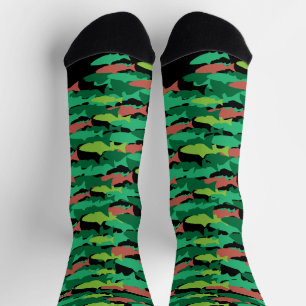 School Of Trout Aangepaste KLEUR'en Sokken
