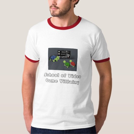 School of Video Game Villainy T-shirt (Voorkant)