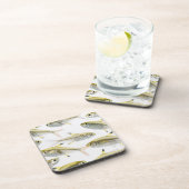 School of X-ray tetra fish (Pristella) Bier Onderzetter (Rechterzijde)