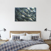 School of Yellow jacks (Carangoides) Canvas Afdruk (Insitu (Slaapkamer))