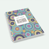 School onderwerp gepersonaliseerde kleurrijke Blau Notitieboek