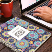 School onderwerp Kleurrijke gepersonaliseerde Navy Notitieboek