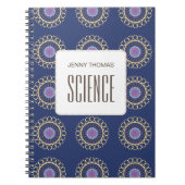 School Onderwerp Student Naam Gepersonaliseerd Notitieboek (Voorkant)