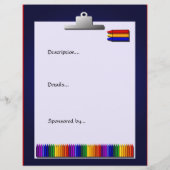 School Onderwijzer Wasco Design Evenement Flyer (Achterkant)