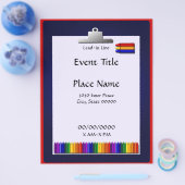 School Onderwijzer Wasco Design Evenement Flyer (Enkel)