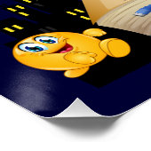 School Open Boeken Glanzende Poster (Hoek)