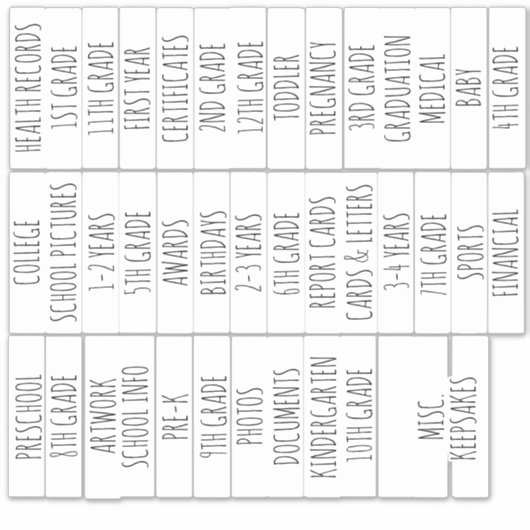 School Organization , School Memory Sticker (Voorkant)