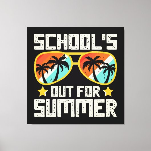 School Out For Summer Canvas Afdruk (Voorkant)