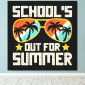 School Out For Summer Canvas Afdruk (Insitu (Houten vloer))