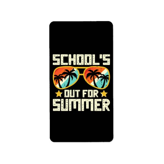 School Out For Summer Etiket (Voorkant)