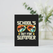School Out For Summer Feestdagenkaart (Staand voorkant)