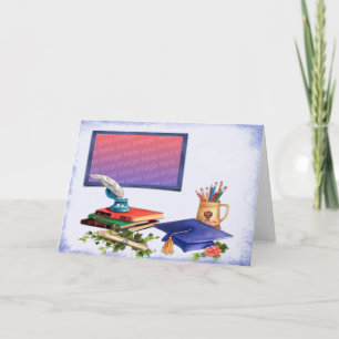 School Over Afstuderen Photo Lijst Card Kaart