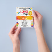 school Party fondsenwerving Flyer (Hand)