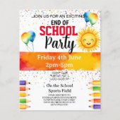 school Party fondsenwerving Flyer (Voorkant)