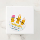 School Pencil Leraar Waardering Bedankt Ronde Bedankjes Labels (In situ)