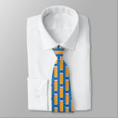 School Pencil Pattern Blue Neck Tie Stropdas (Gebonden)