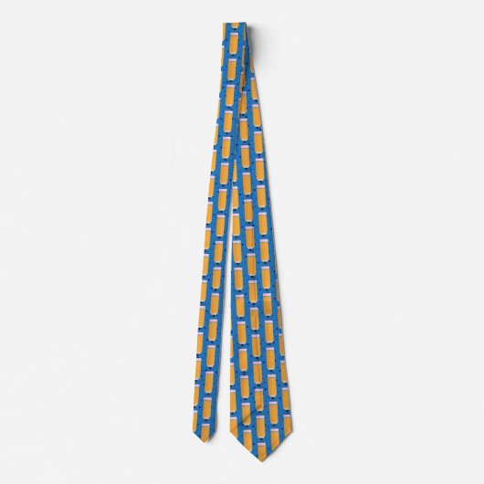 School Pencil Pattern Blue Neck Tie Stropdas (Achterkant)